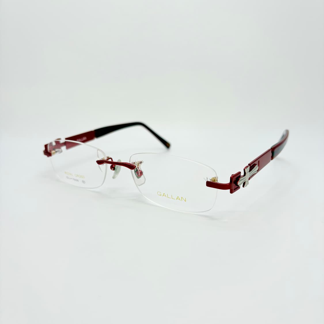 GALLAN 레드 사각 십자가 무테 상품이미지1