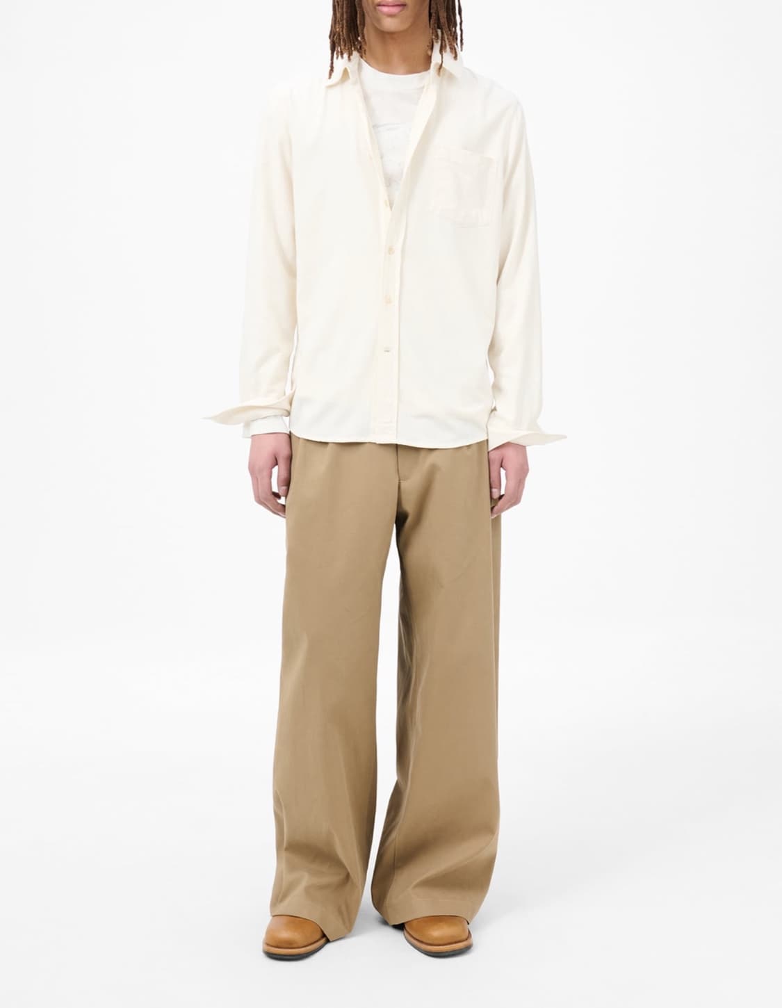 (정품/새상품) 아워레가시 남성 화이트 실크 클래식 셔츠 상품이미지5