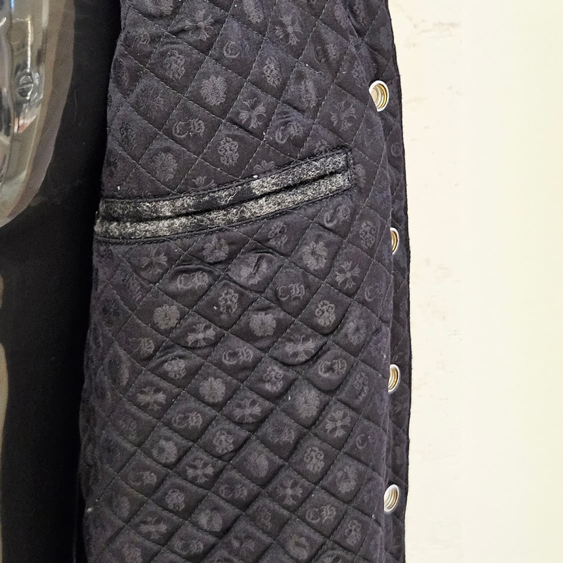 [S] 크롬하츠 플란넬 내피 레더패치 자켓 B1213C156 상품이미지6