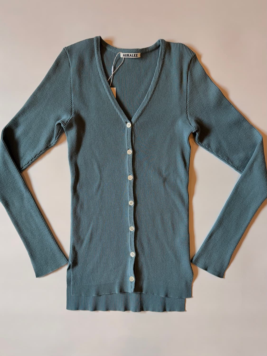 AURALEE Super Fine Wool RibKnit Cardigan 상품이미지1