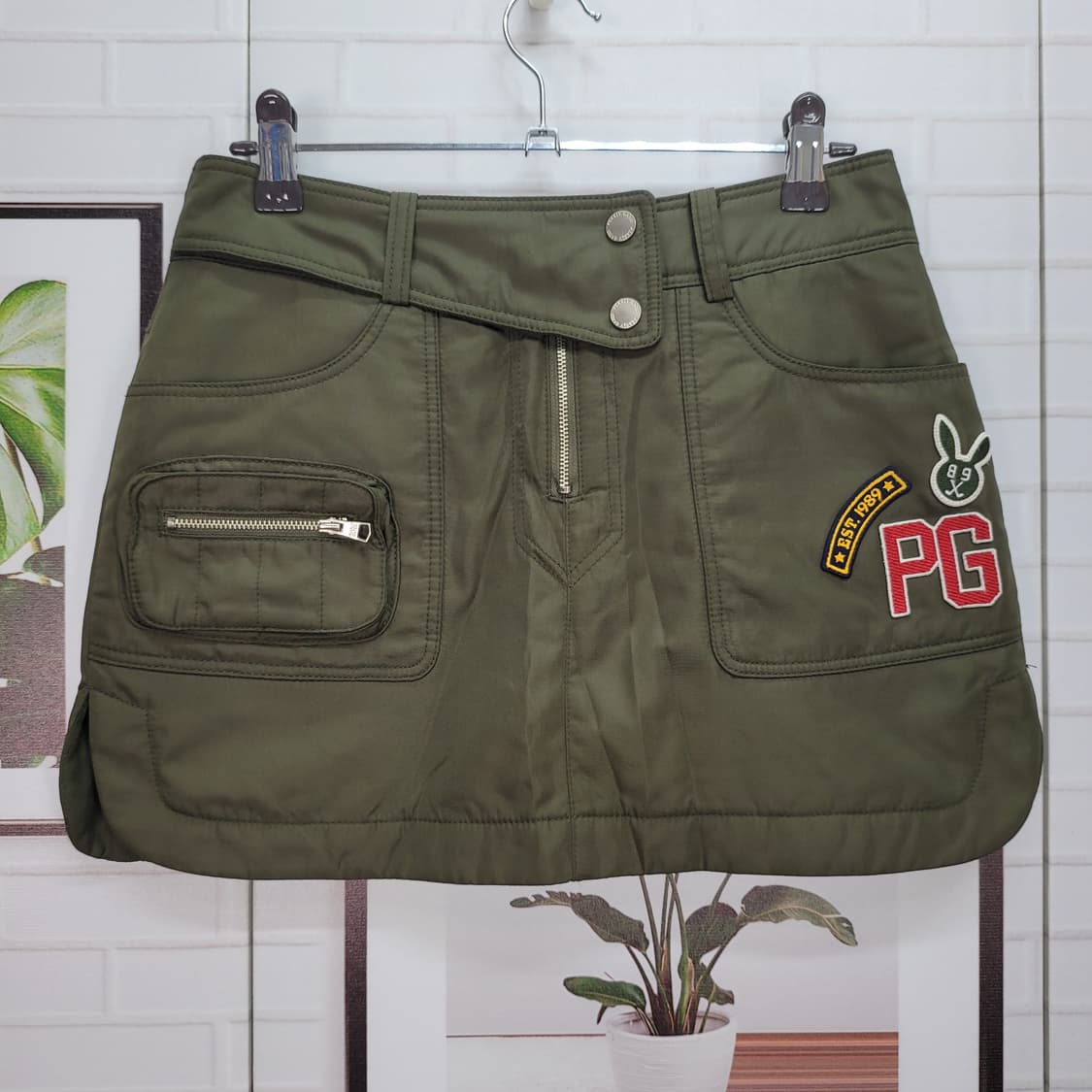 파리게이츠 골프 패딩 스커트 골프치마 0사이즈 상태최상 상품이미지1