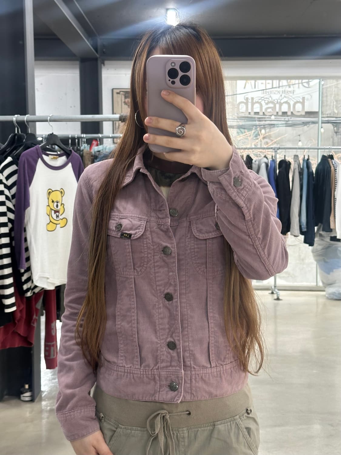 Lee Y2k 포켓 모브핑크 자켓 상품이미지5