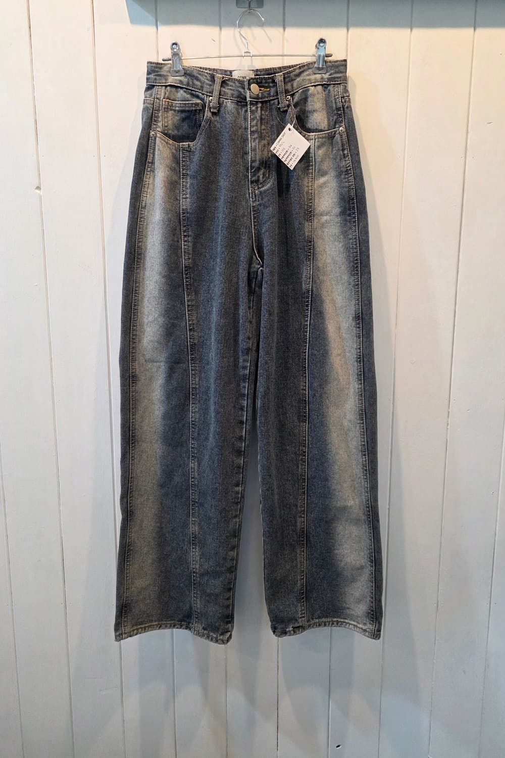 COMMA SHOP 그라데이션 와이드 청바지 상품이미지1