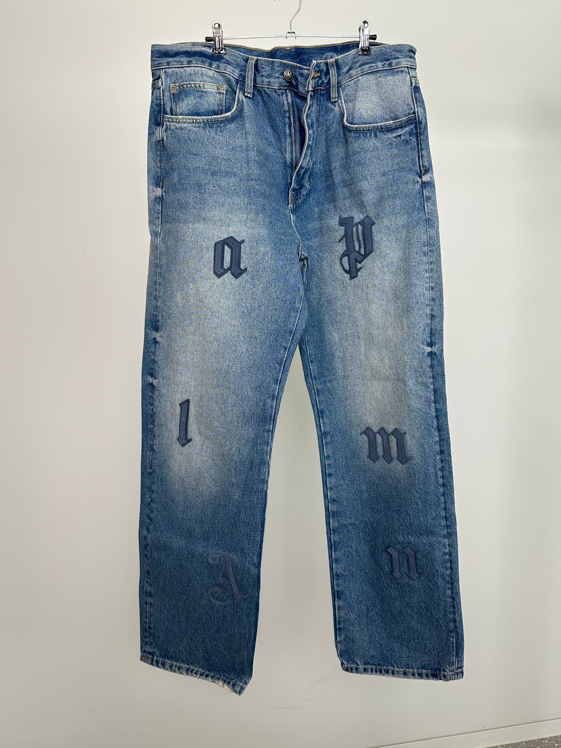 팜엔젤스 LW 로고 패치 스트레이트 5 포켓 34 사이즈  상품이미지1