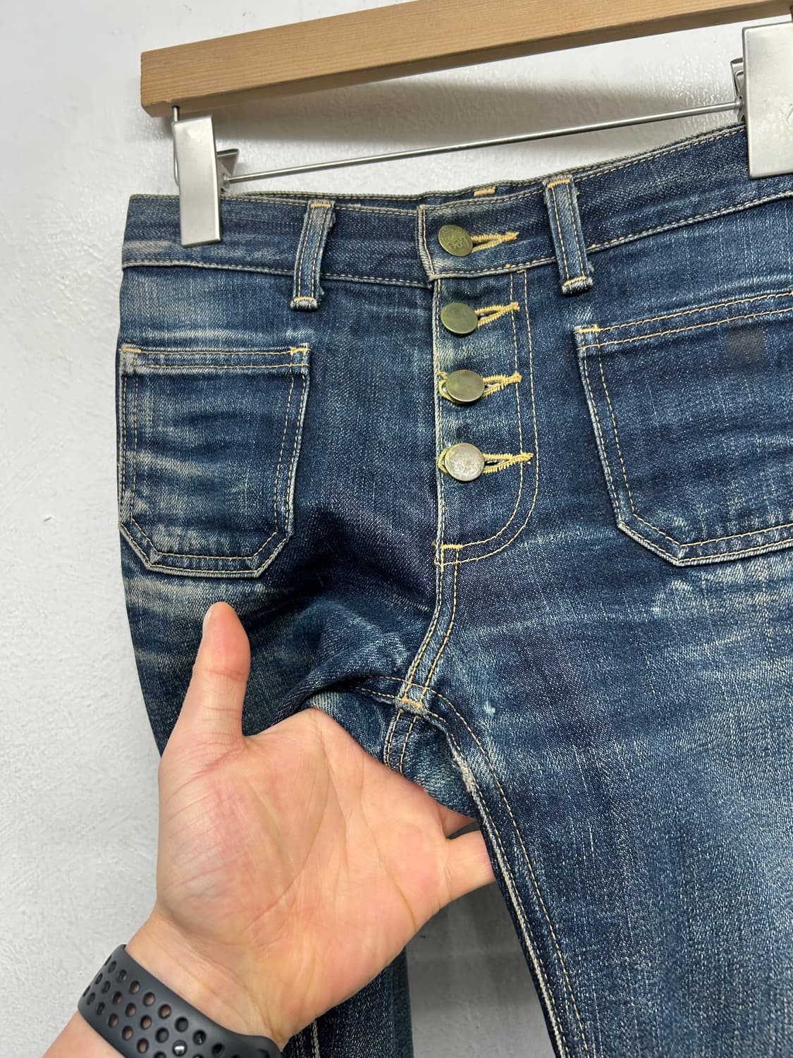 90s Lee 하이웨스트 데님 벨바텀 플레어 부츠컷 상품이미지3