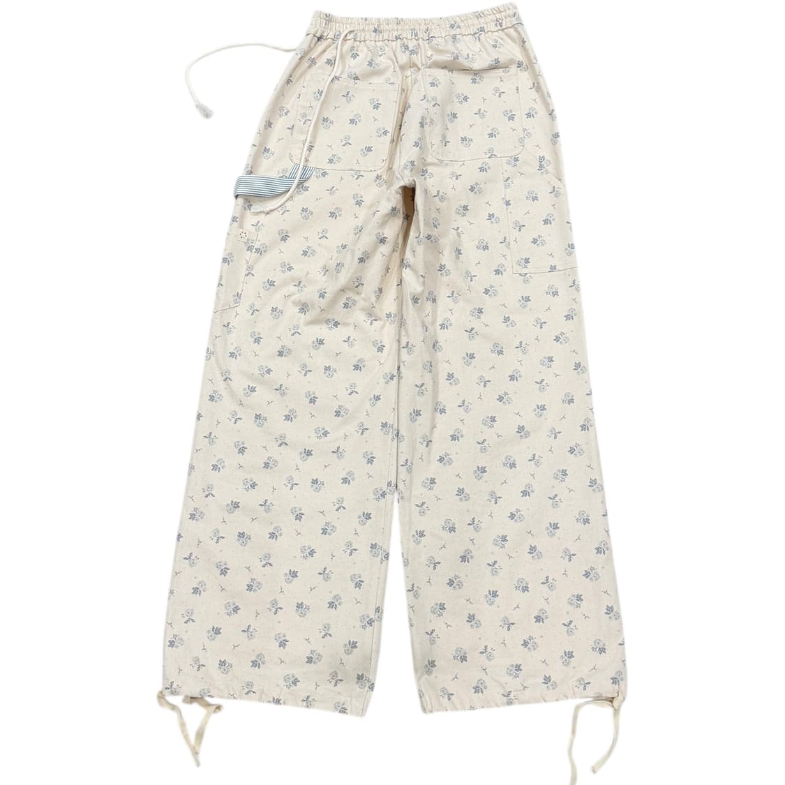 오헤시오 플로럴 카펜터 팬츠 크림 상품이미지4