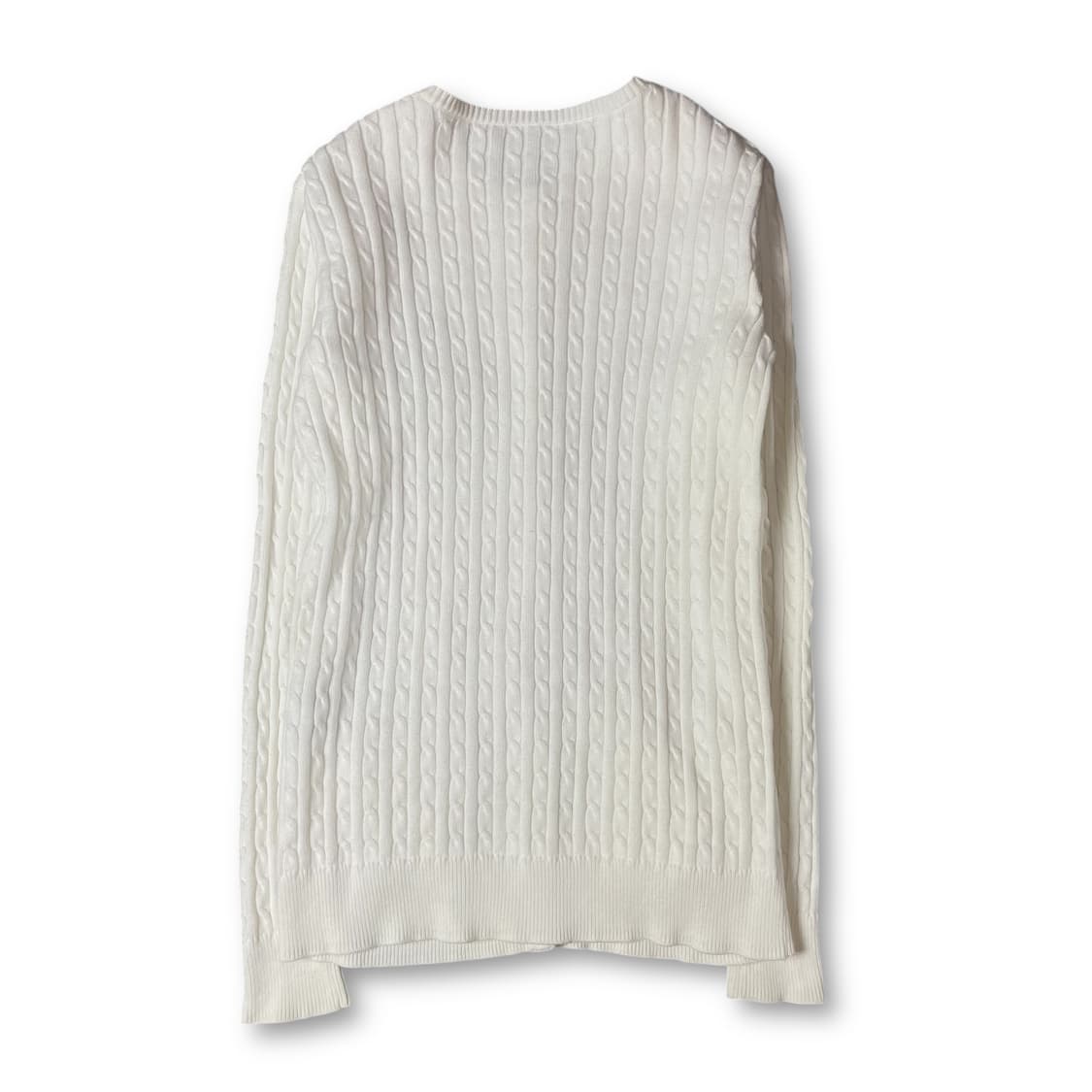 폴로랄프로렌 블루포니 화이트 꽈배기 긴팔 가디건 XS 상품이미지2