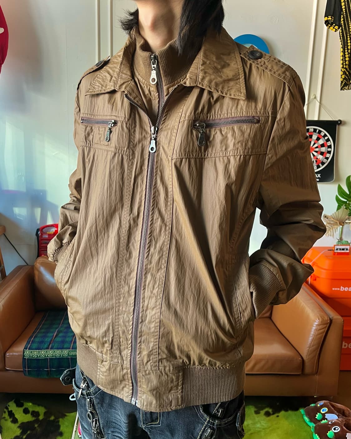 Japanese Gothic Double Zip-up Jacket 상품이미지2