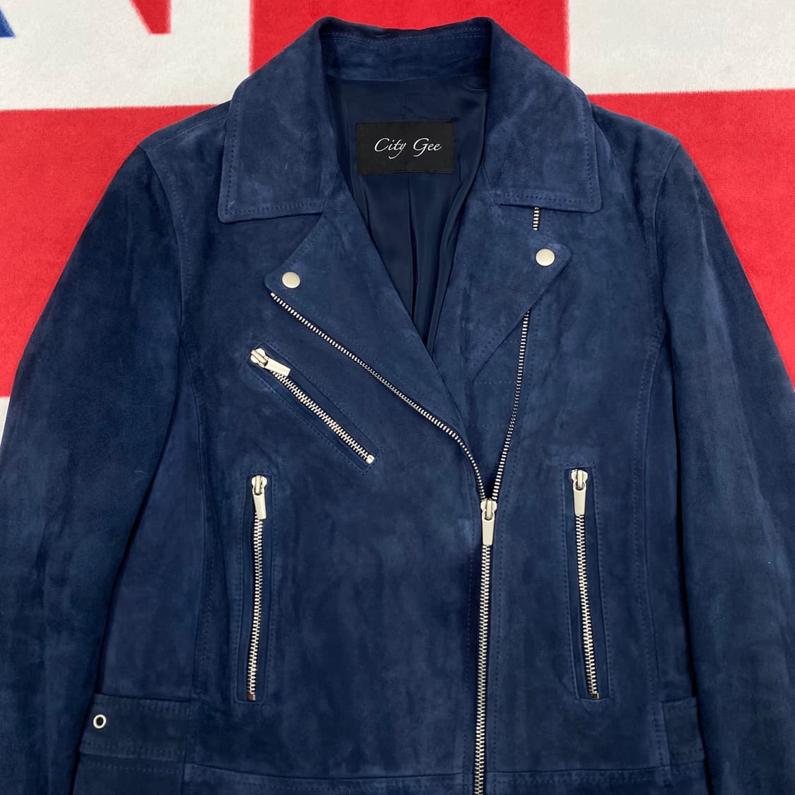 염소가죽 라이더자켓 여성 85 실측 44-55 상품이미지3