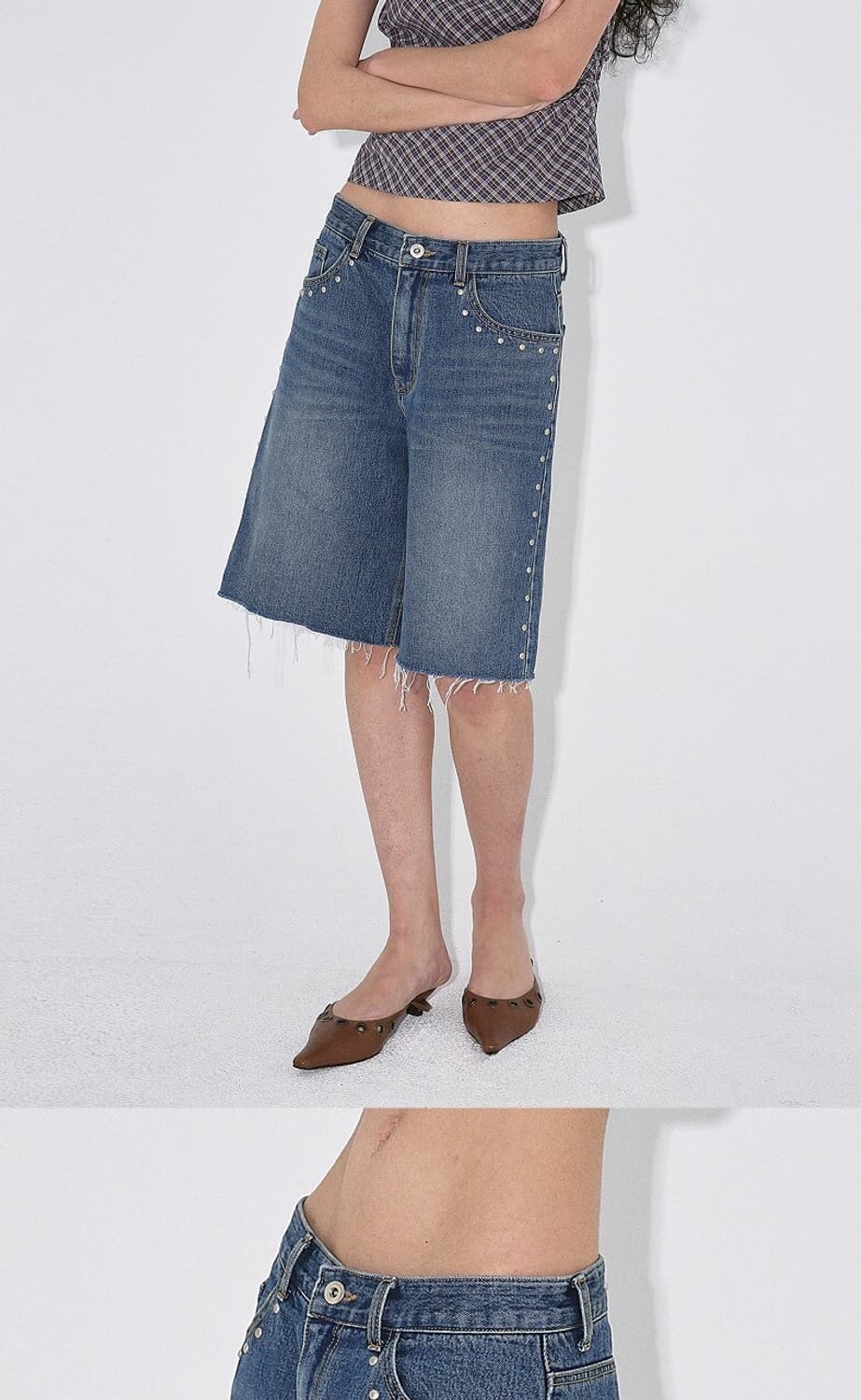 폴리수엠 스터드 버뮤다팬츠 상품이미지2