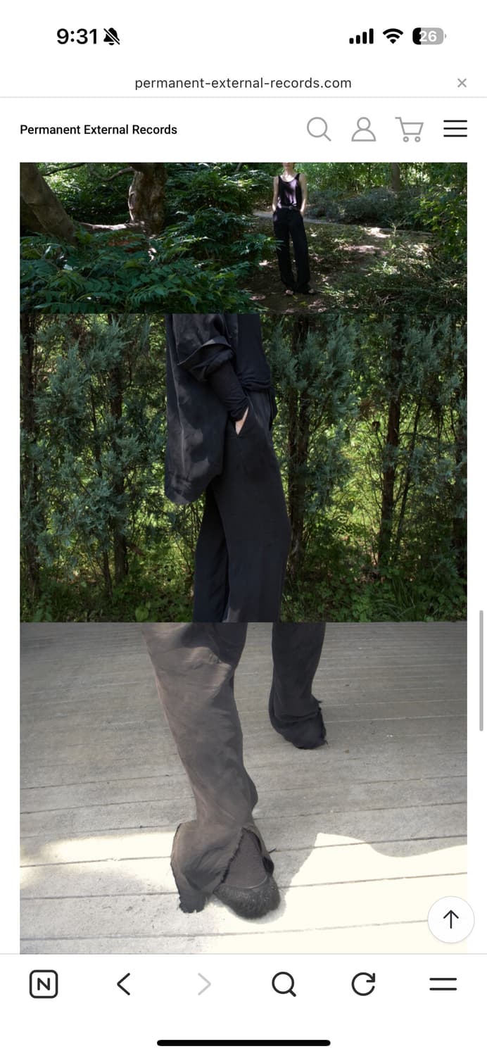 급처)머듈 큐프라 블랙 팬츠 3사이즈 상품이미지2