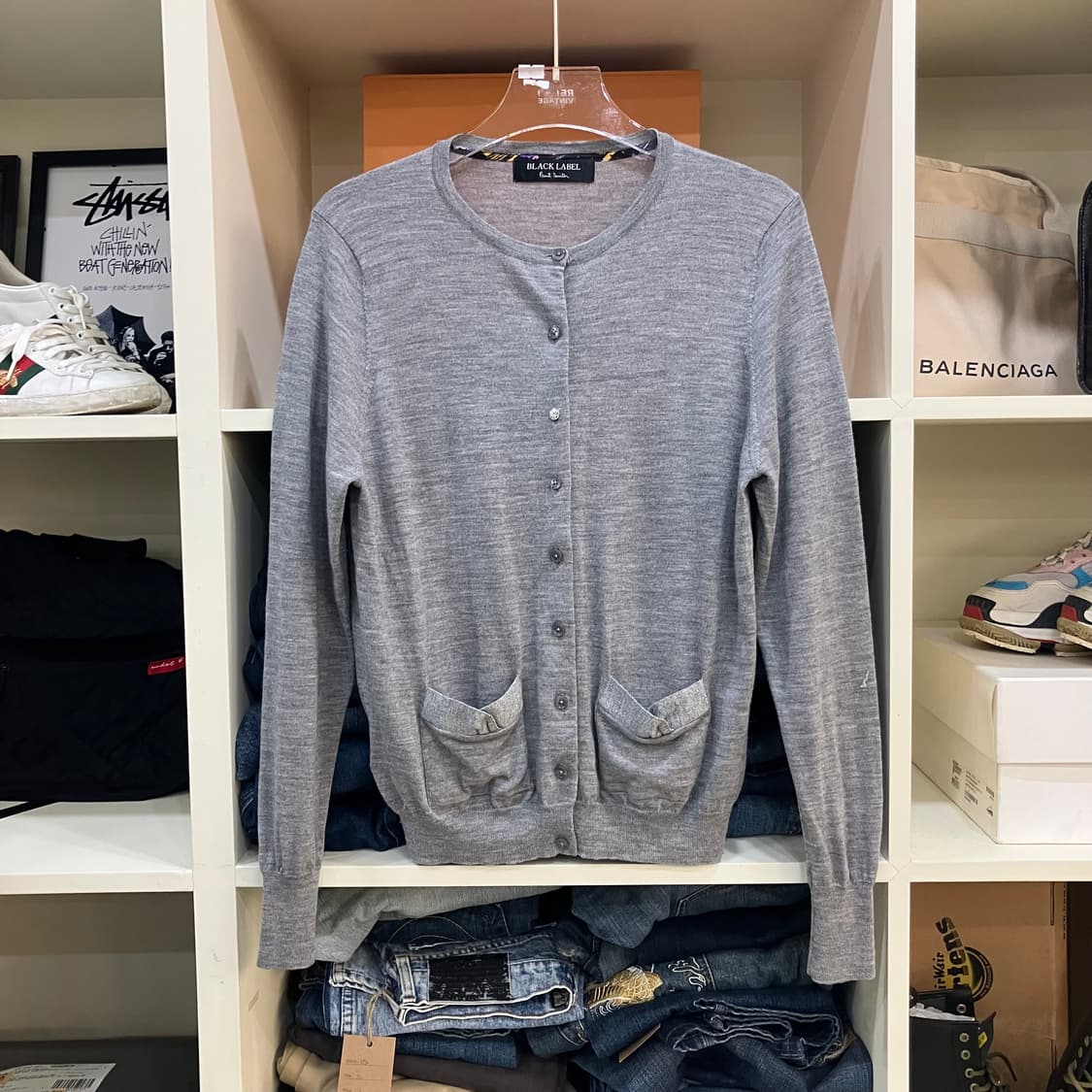폴스미스 블랙라벨 그레이 가디건 XXL 상품이미지1