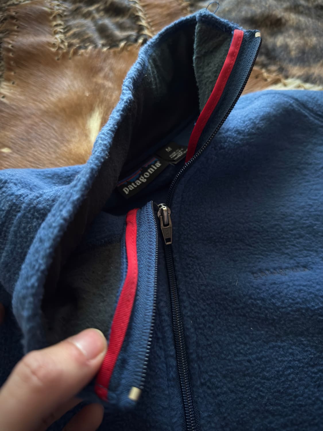 1992s USA 파타고니아 스노우리스 Fleece jacket rare 상품이미지8