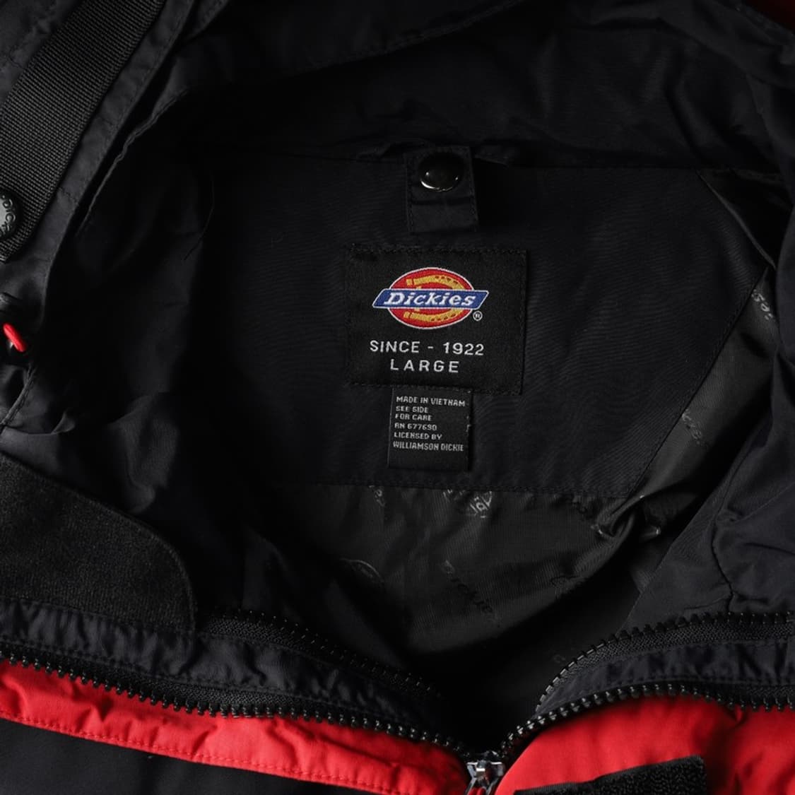 디키즈 블랙 레드 포인트 윈드브레이커 L 상품이미지5