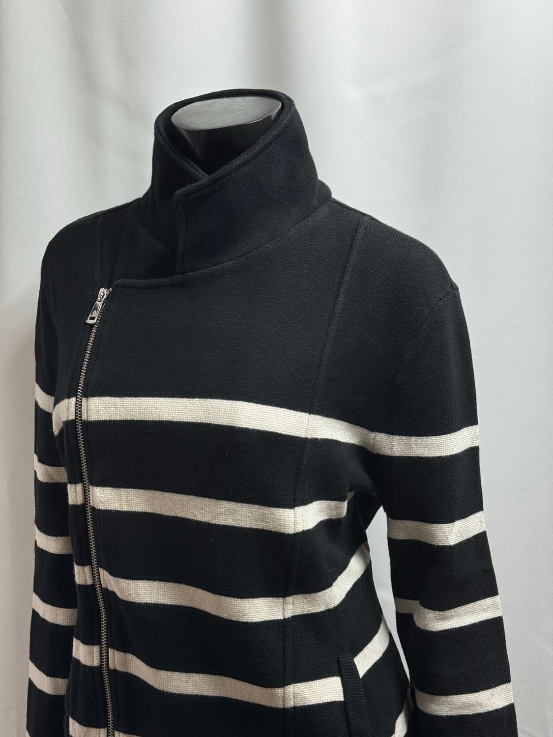 lauren ralph lauren 르바니 자켓 스트라이프 집업 스웨터 상품이미지2