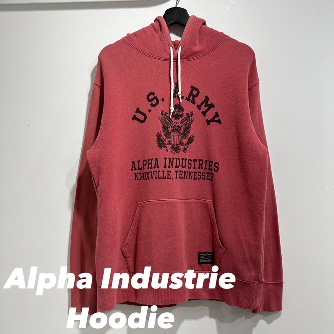 알파인더스트리 프린팅 후드티 상품이미지1