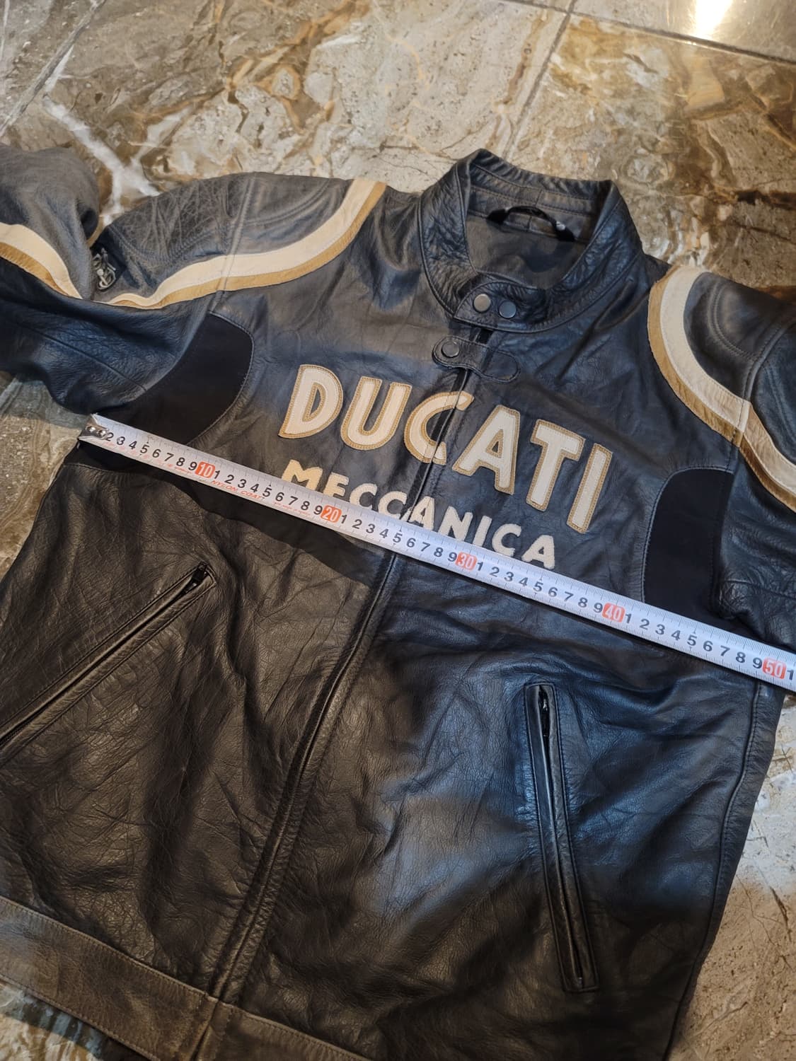 두가티 메카니카 가죽 라이더 자켓 상품이미지7