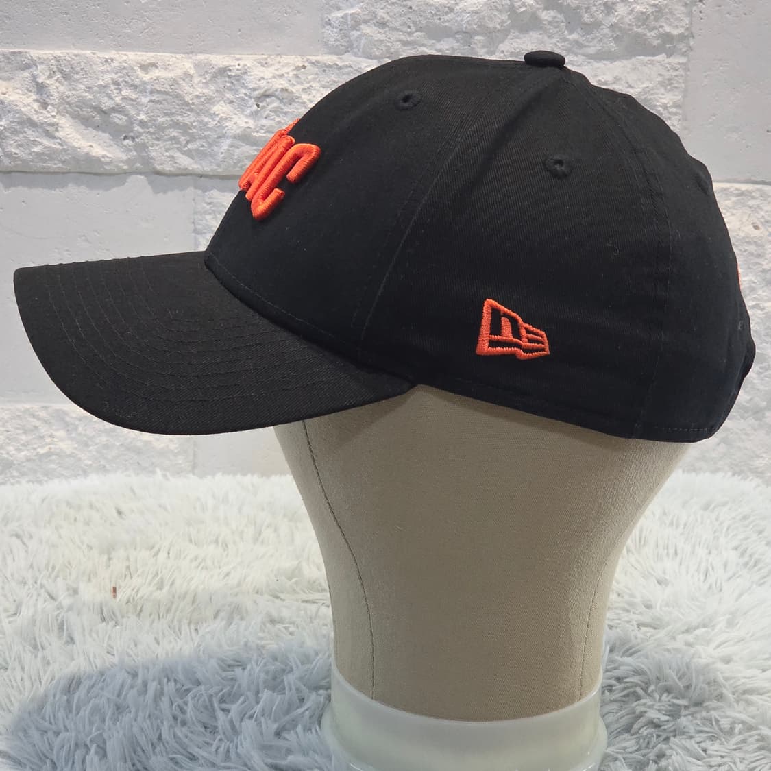 L8-6:WAACx뉴에라 9FORTY 골프캡 블랙 오렌지(약 56-59 상품이미지4