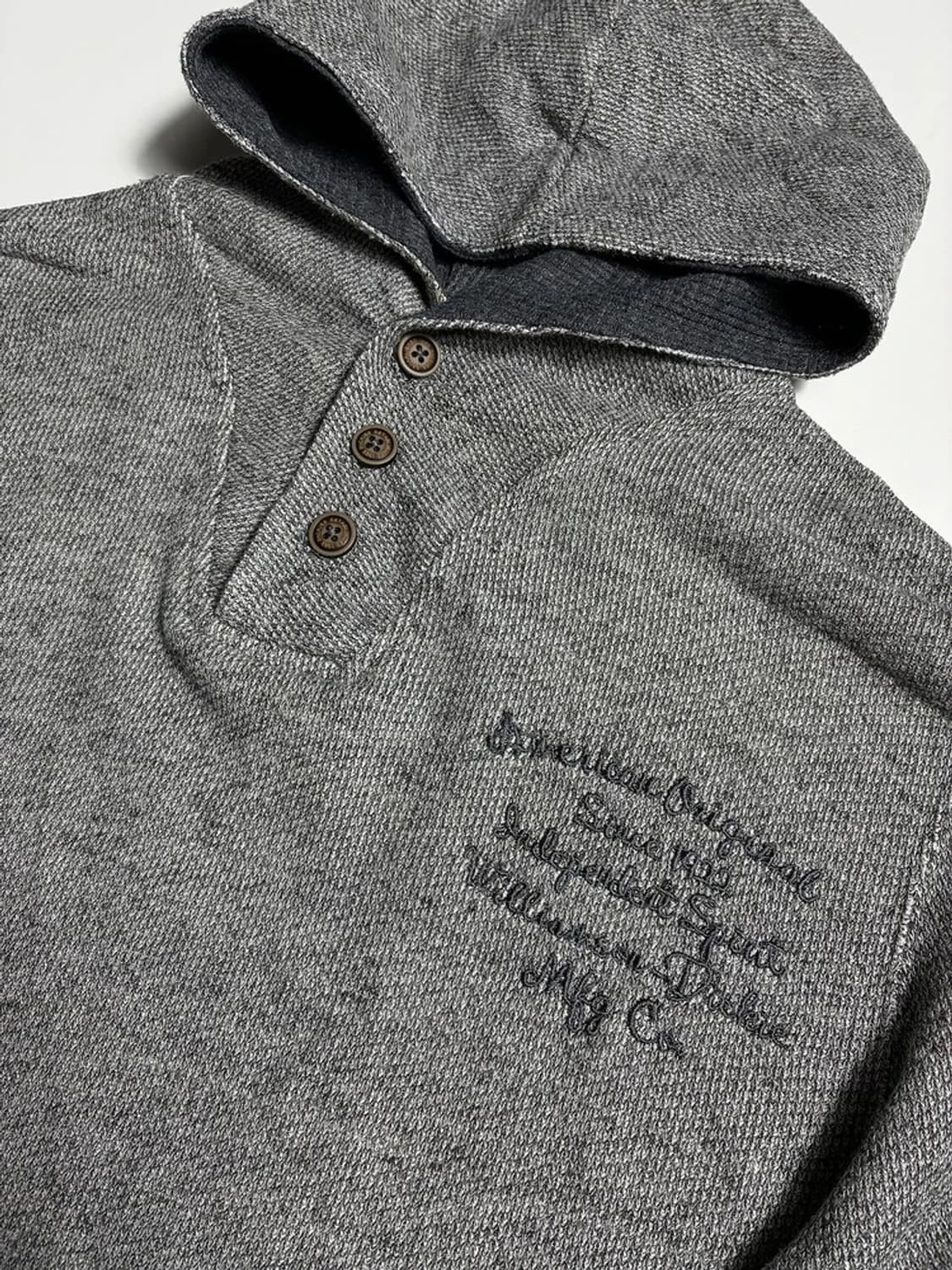 디키즈 Dickies 자수 레터링 버튼 후드티 R1924 상품이미지3