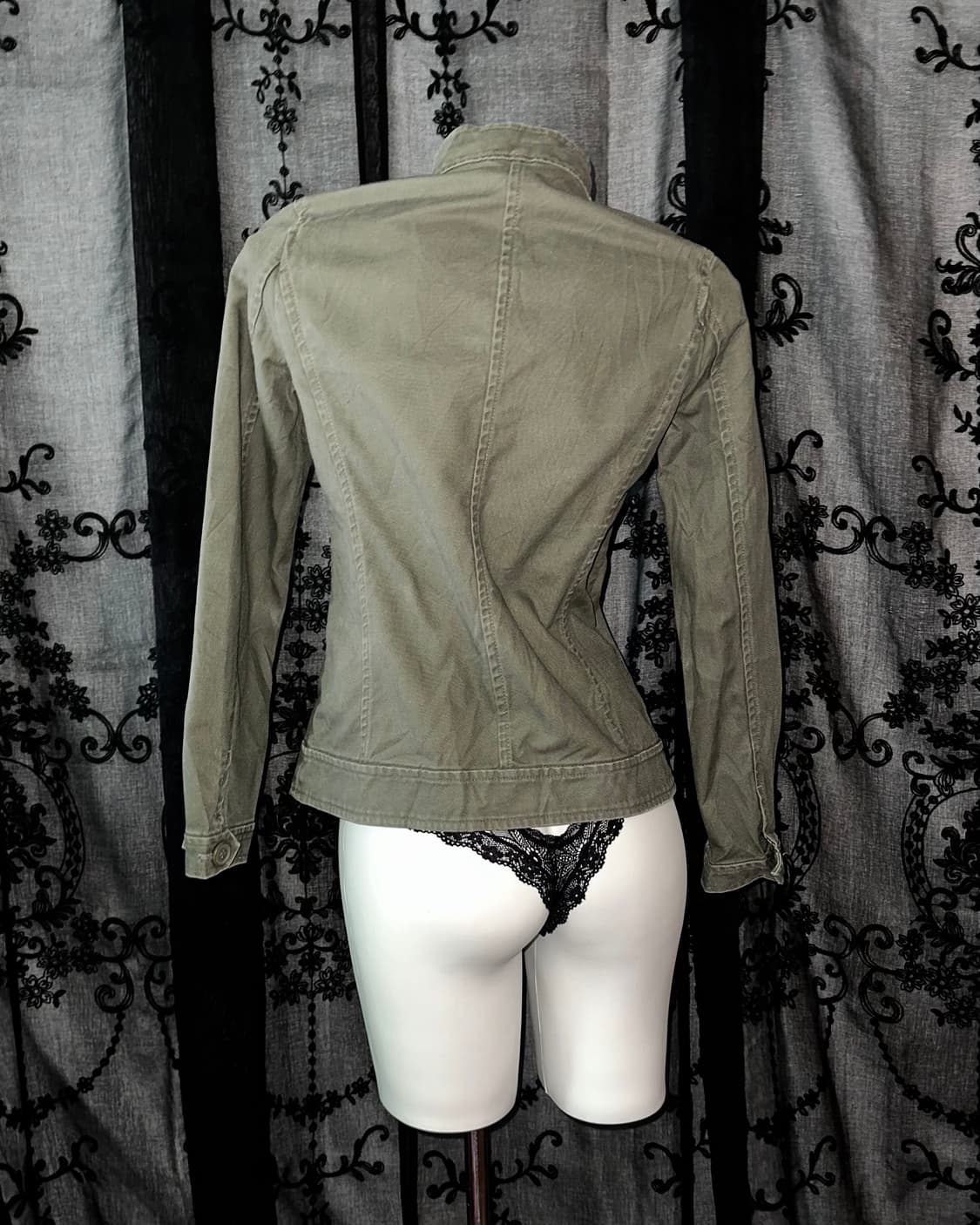 Khaki y2k jacket 상품이미지3