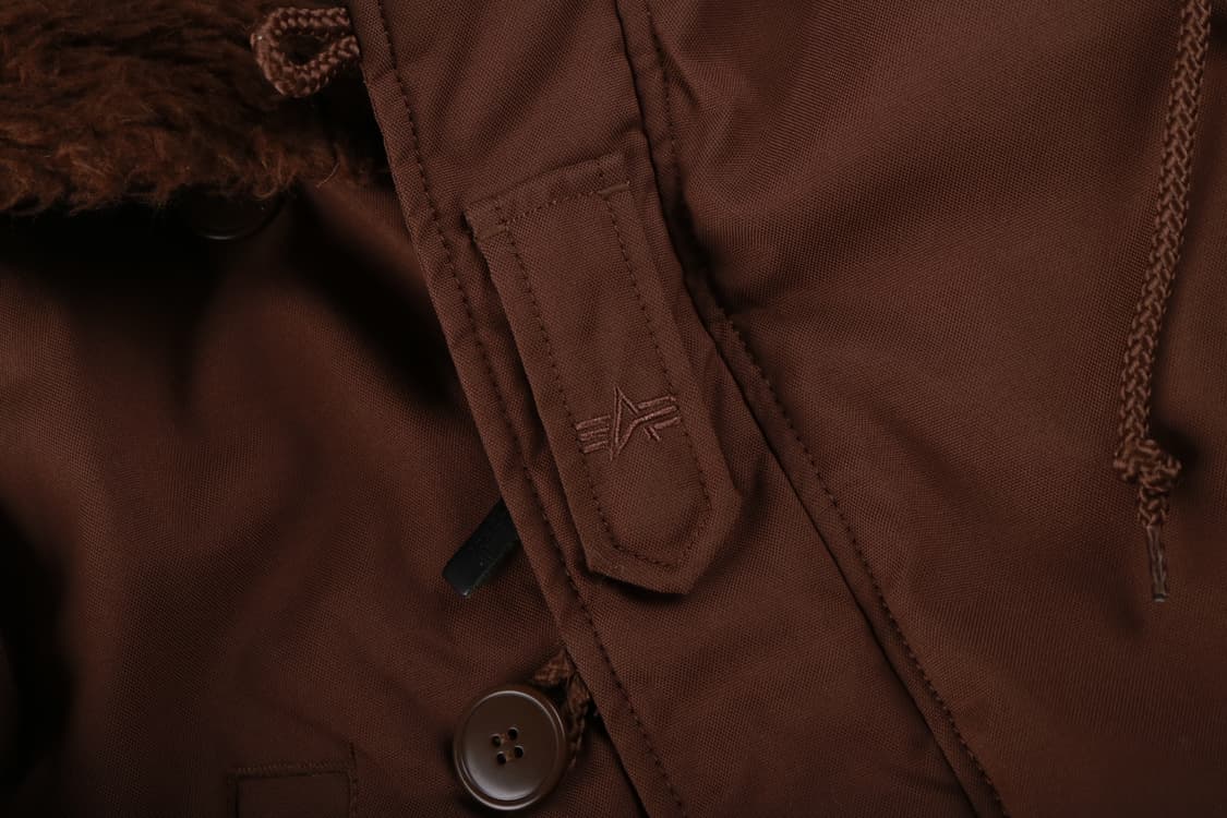 [S] 알파인더스트리 브라운 코튼 N-3B 플라이트 자켓 상품이미지4