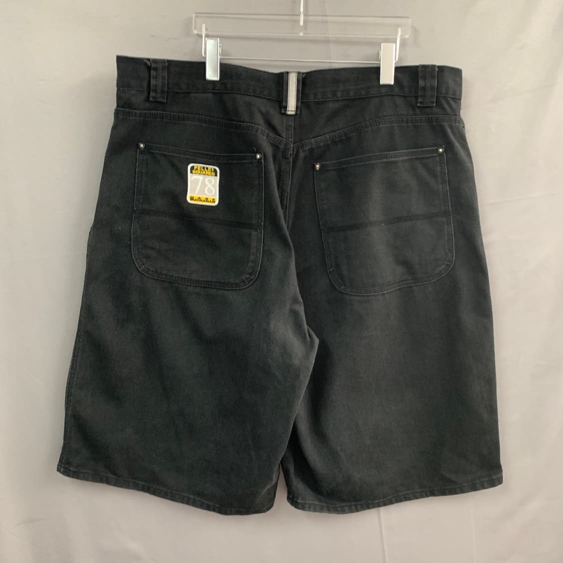 42인치 펠레펠레 90s 빅사이즈 버뮤다 블랙 데님 청반바지 상품이미지2