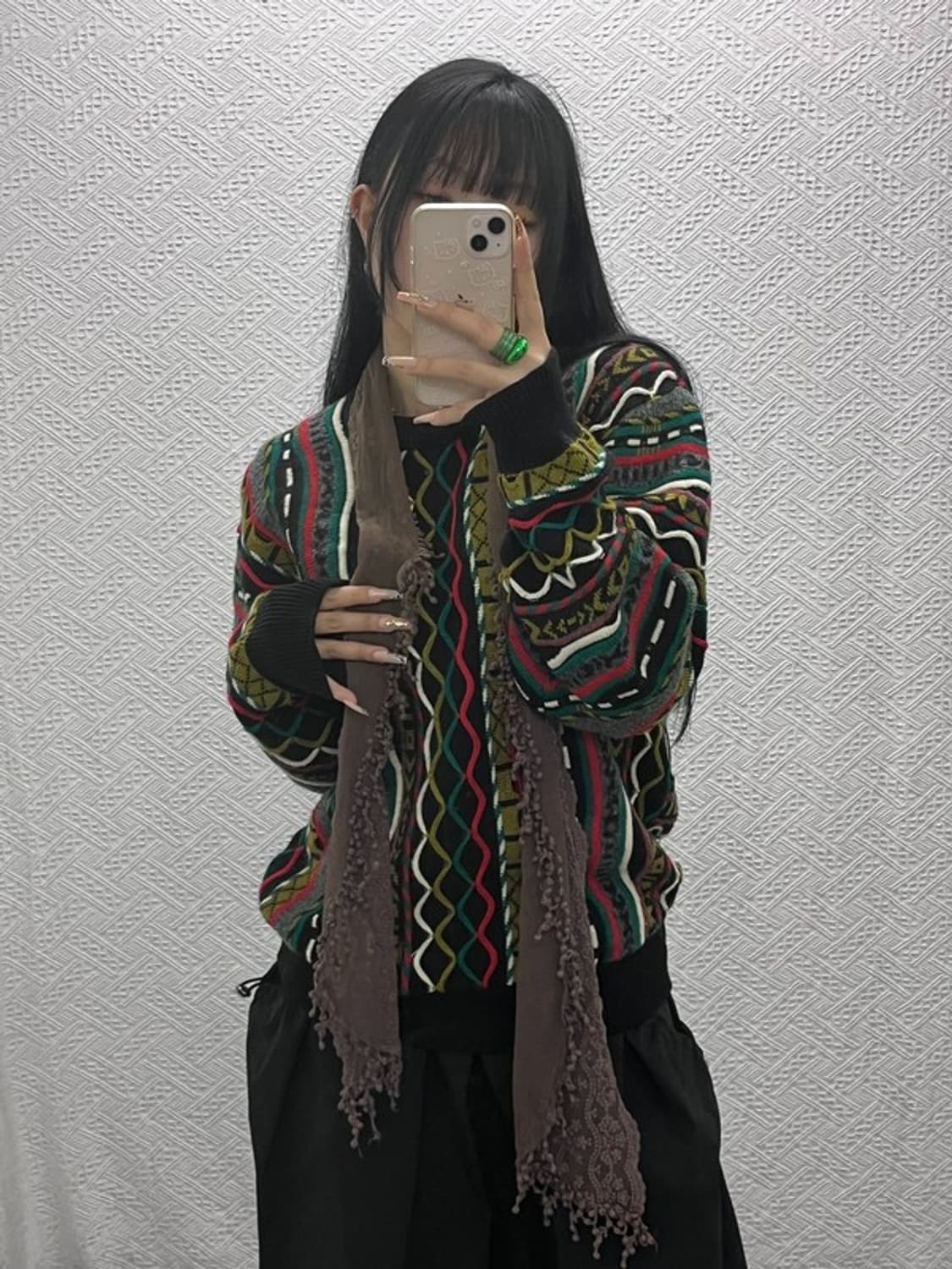 빈티지 오리엔탈 보헤미안 페어리 시어 스카프 C08196 상품이미지2