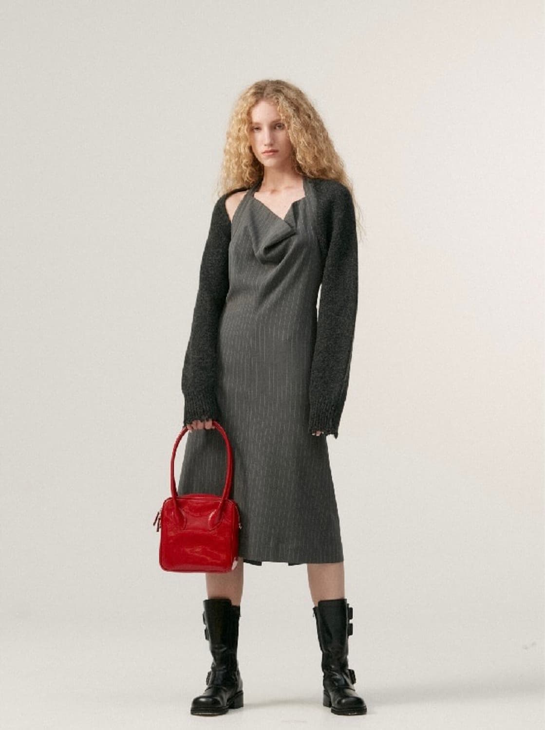 더오픈프로덕트 그레이 볼레로 상품이미지1