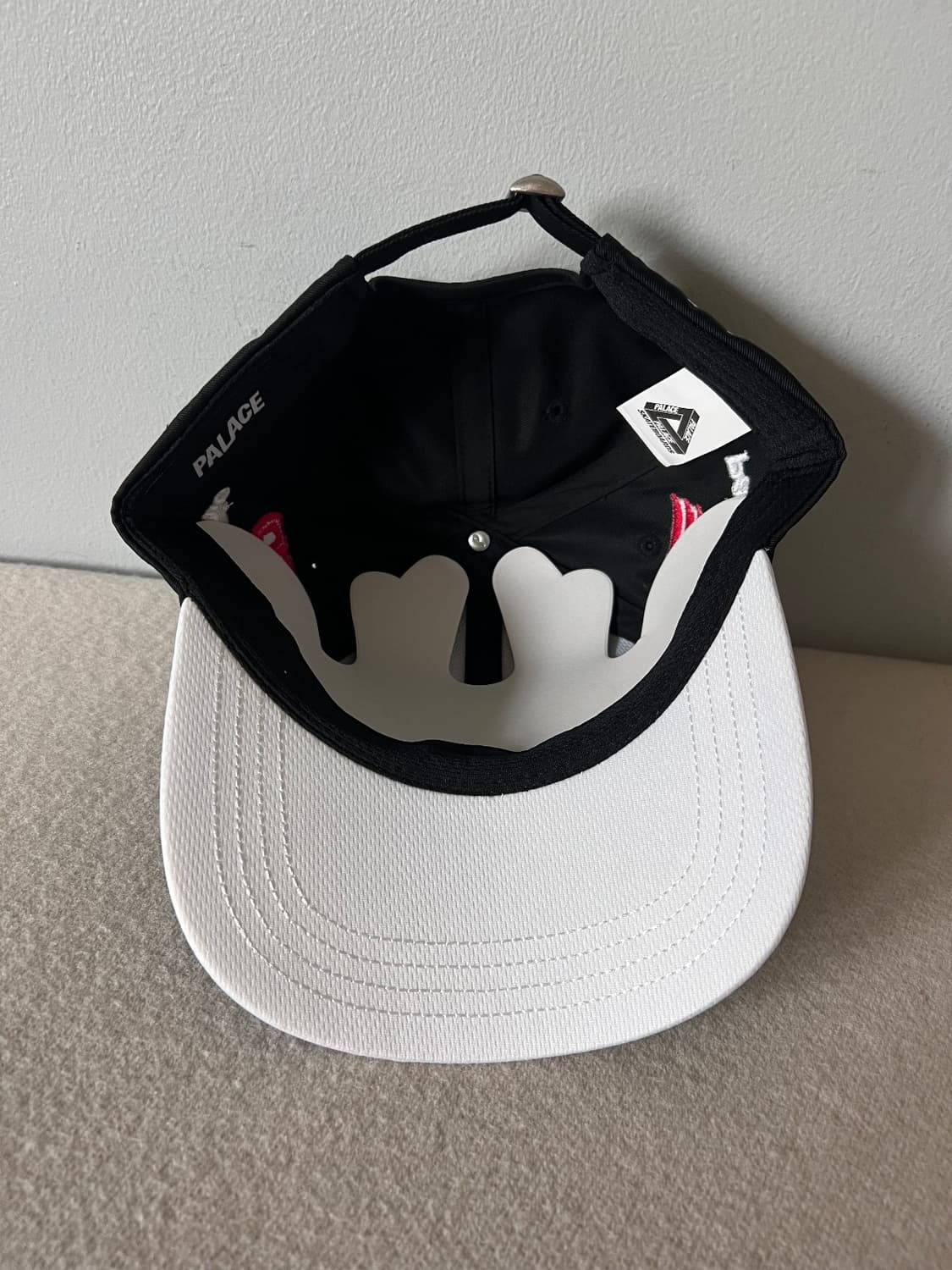 23SS 팔라스 아이즈 로고 6패널 캡 블랙블루 상품이미지5