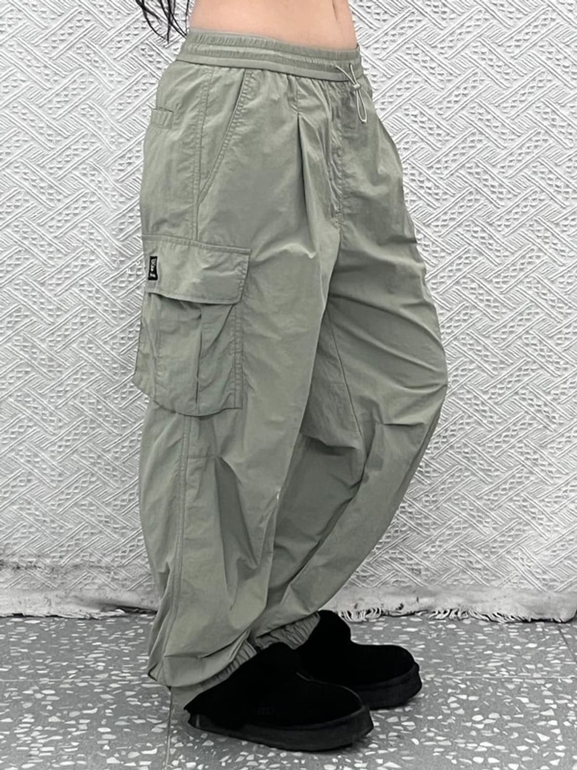 새드스마일 스트릿 밀리터리 연카키 카고팬츠 S C09566 상품이미지1