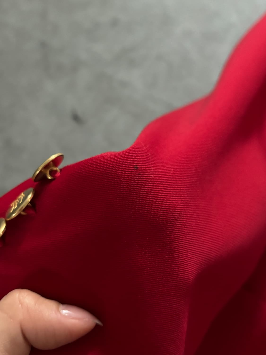 Burberry 버버리 레드컬러 금장버튼 울 더블 블레이저 상품이미지7