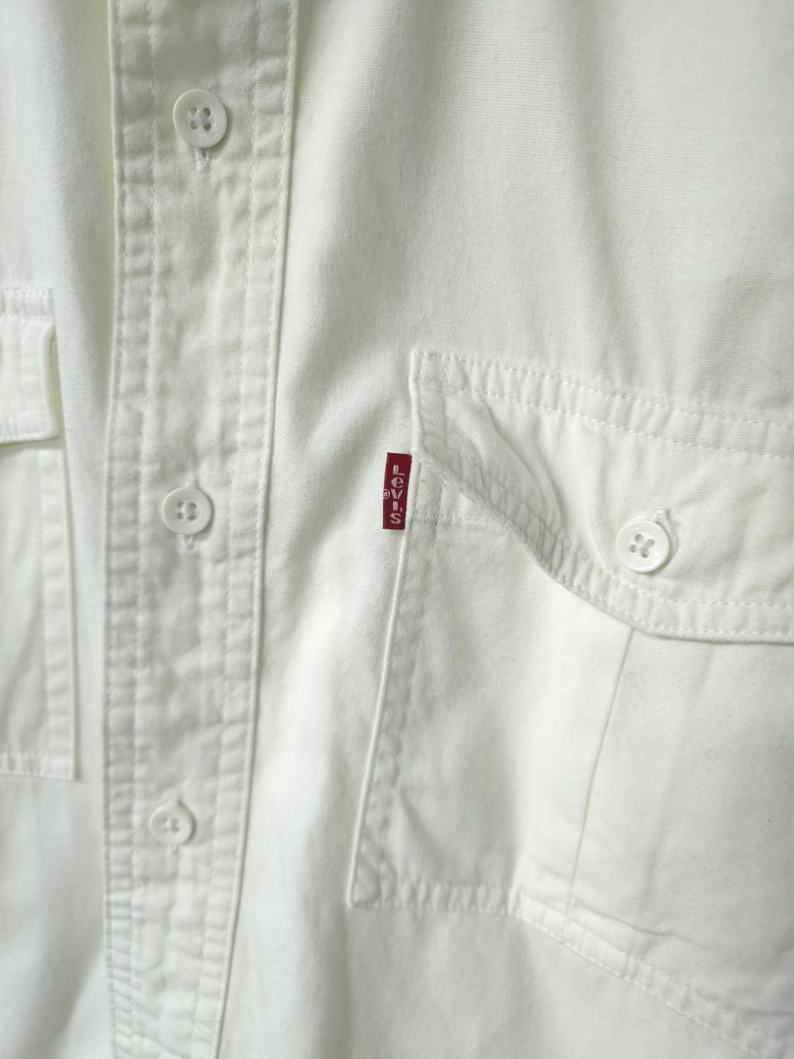 리바이스 화이트 셔츠 M 상품이미지4