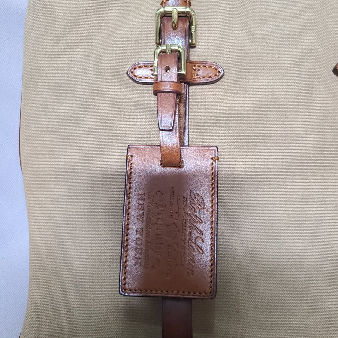 폴로 랄프로렌 빈티지 캔버스 레더(가죽) 토트백 크로스백 가방 상품이미지9