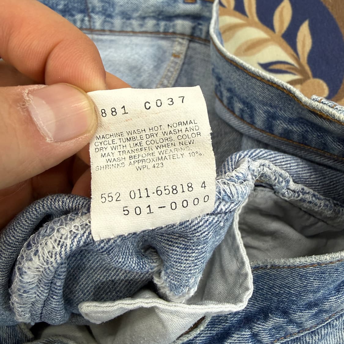 (34)90s리바이스Levis501데미지 데님팬츠(made in usa) 상품이미지4