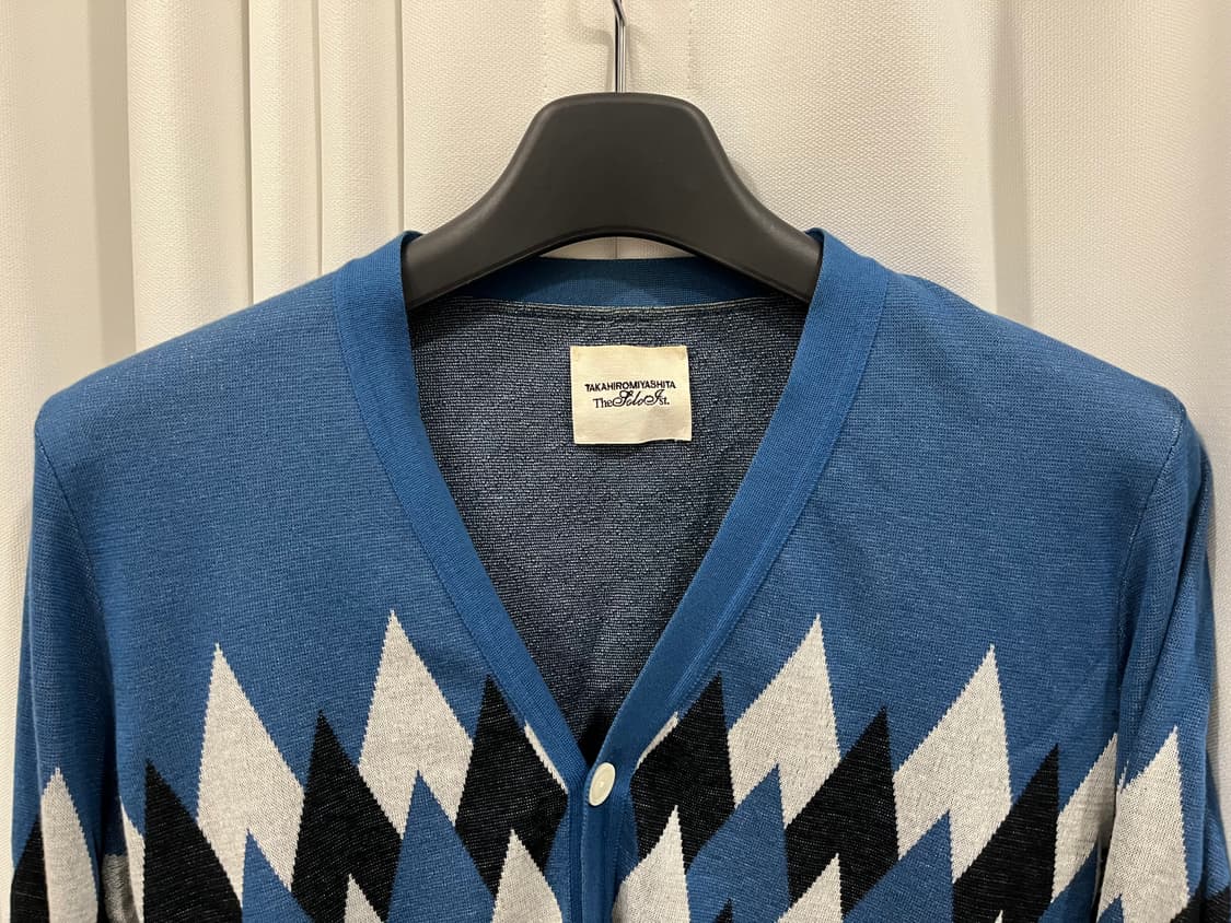 솔로이스트 14ss 아가일 가디건 상품이미지3