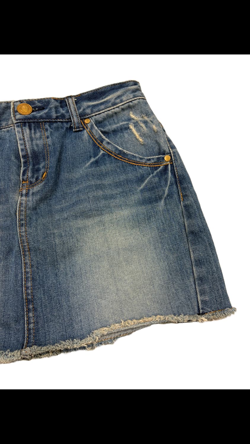 LOWRYS FARM 로리즈팜 워싱 데님 스커트 상품이미지3