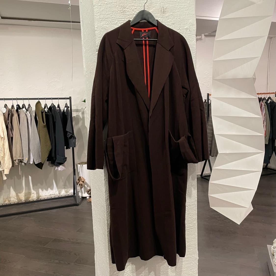 언유즈드 20aw 오버사이즈 로브 코트 상품이미지1