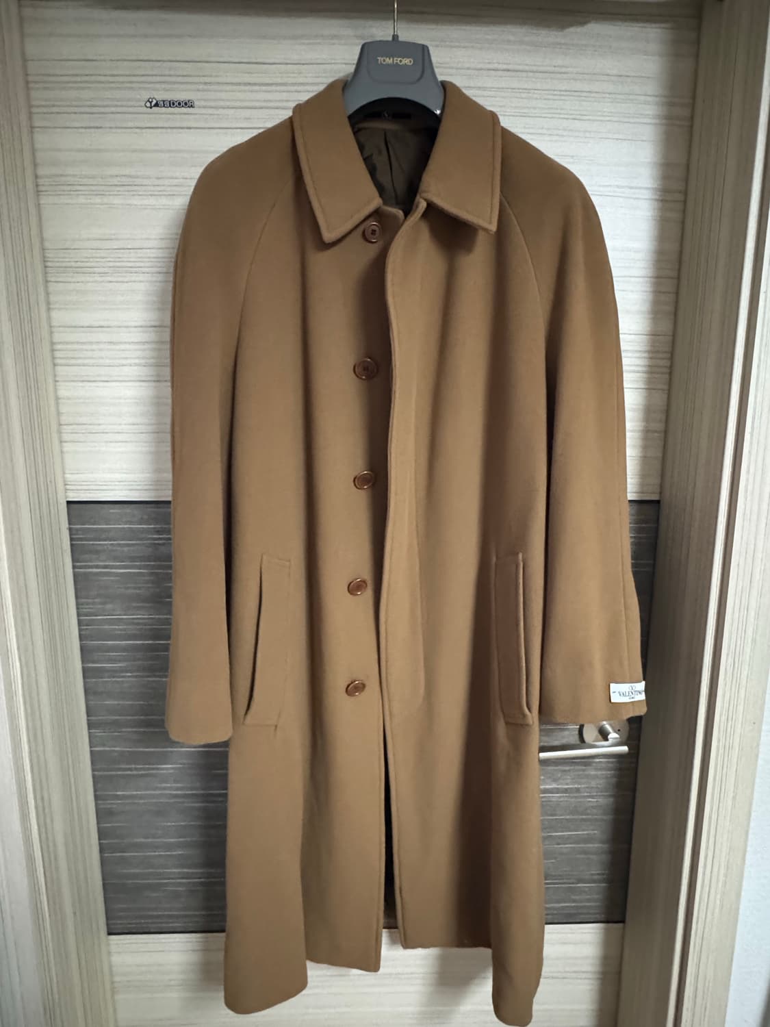 발렌티노 울캐시미어 벨티드 발마칸 코트 상품이미지2