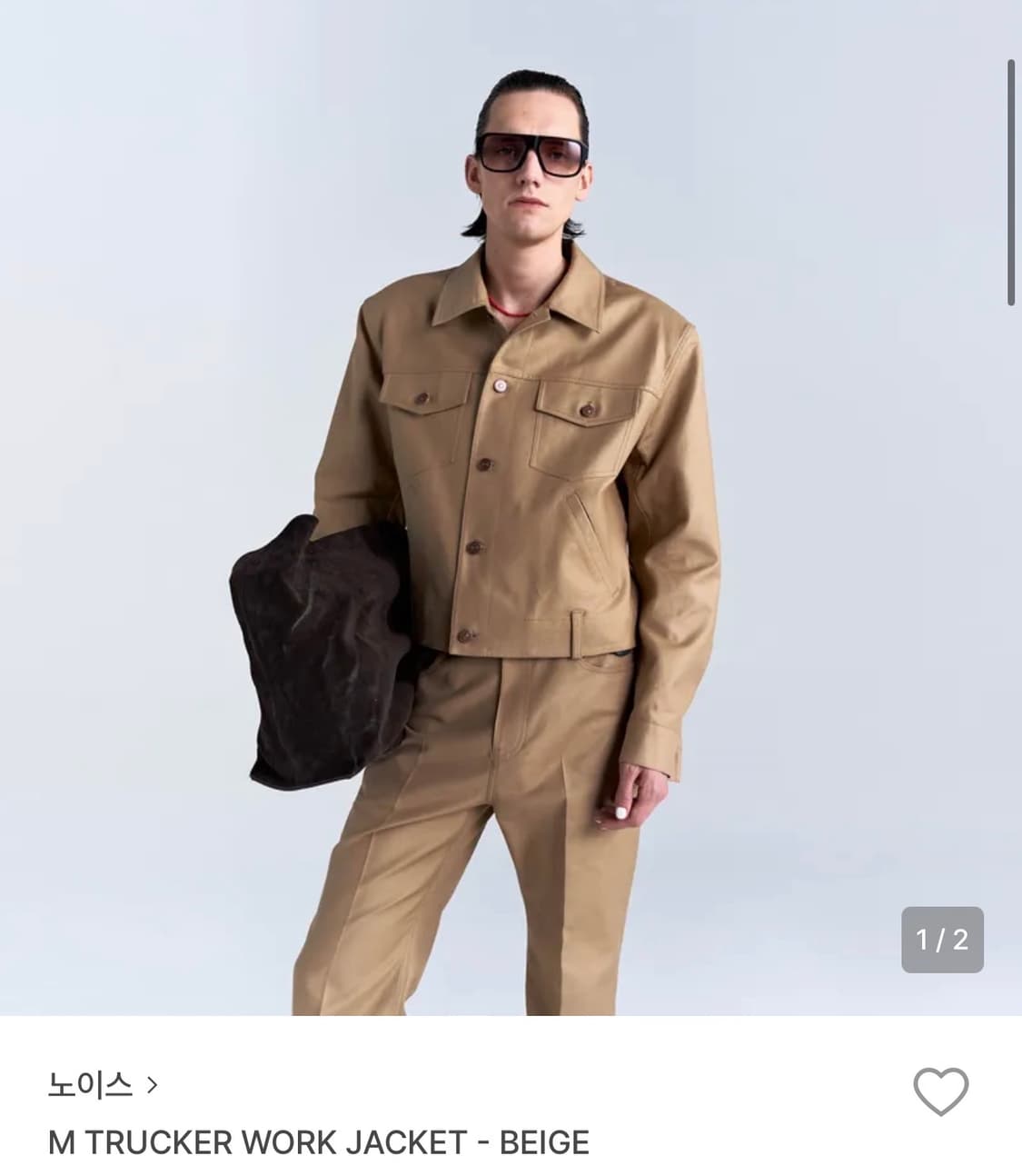 노이스 / 트러커 워크자켓 (베이지) / M 상품이미지1
