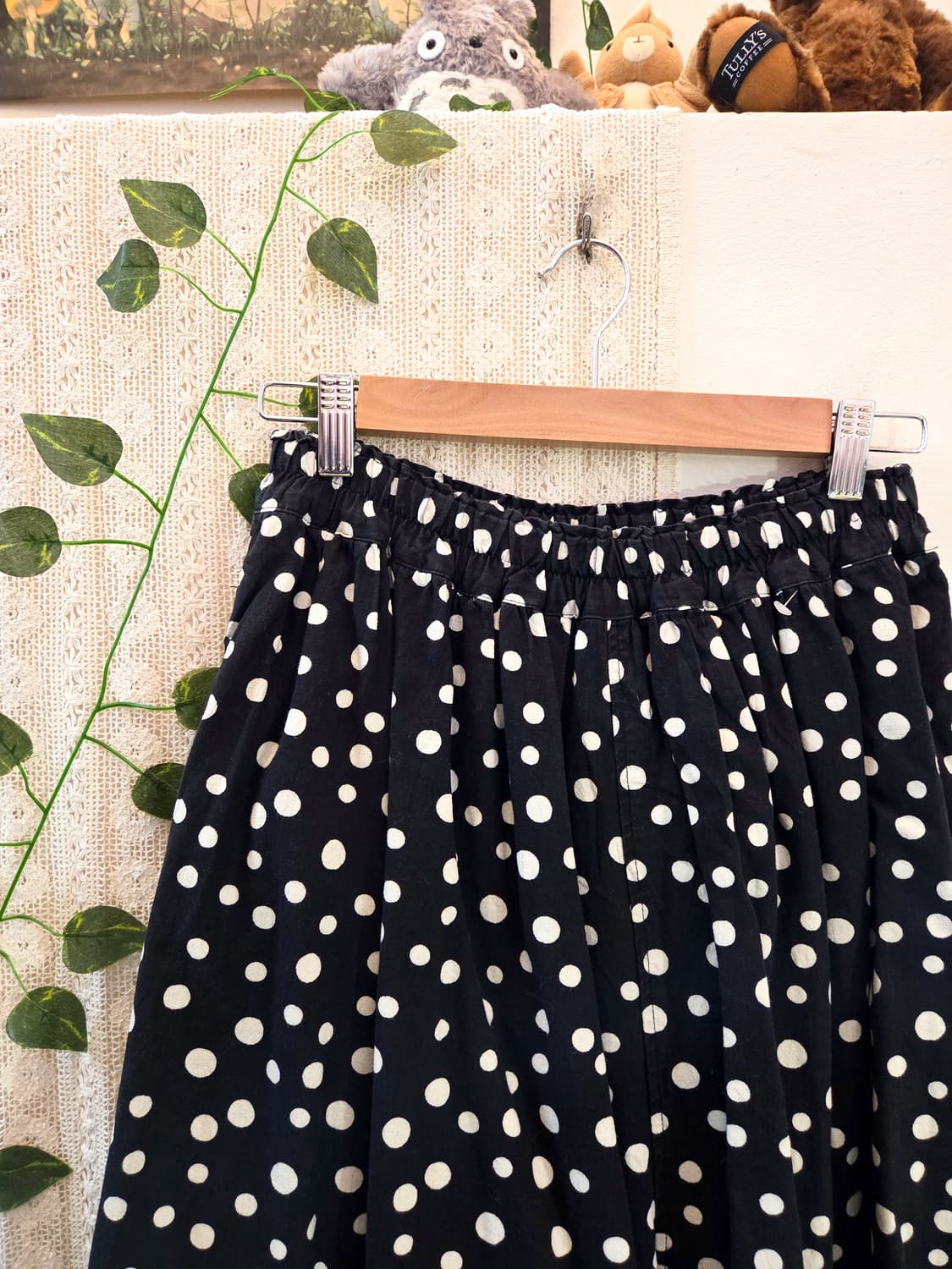 도트 와이드 팬츠 상품이미지2