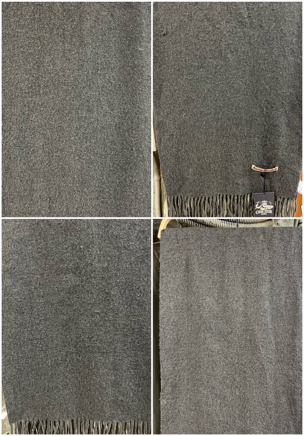 아크네 스튜디오 머플러 딥그레이 #csz3052 상품이미지4