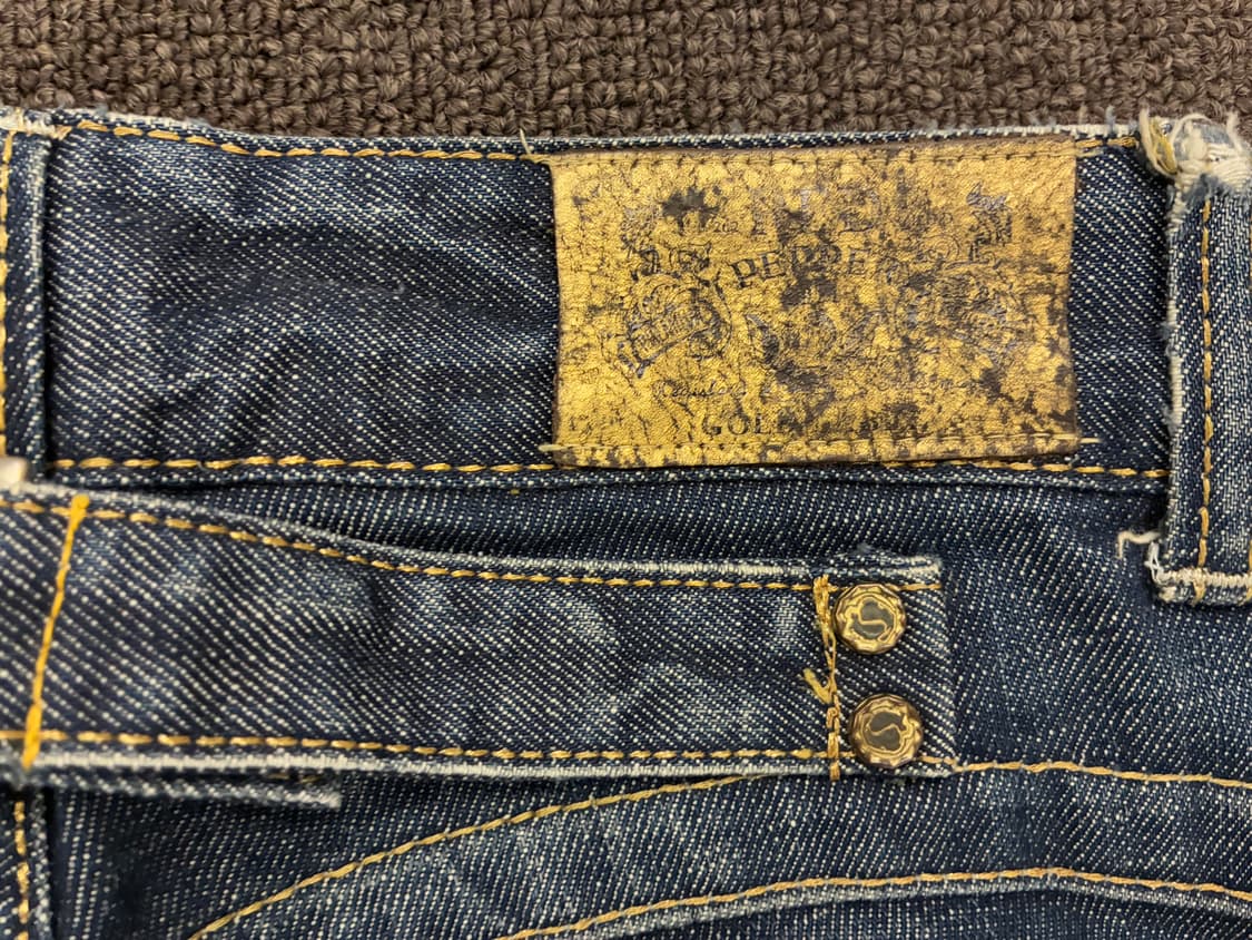 23)레드페퍼 빈티지 y2k 로우라이즈 플레어 데님팬츠 상품이미지8