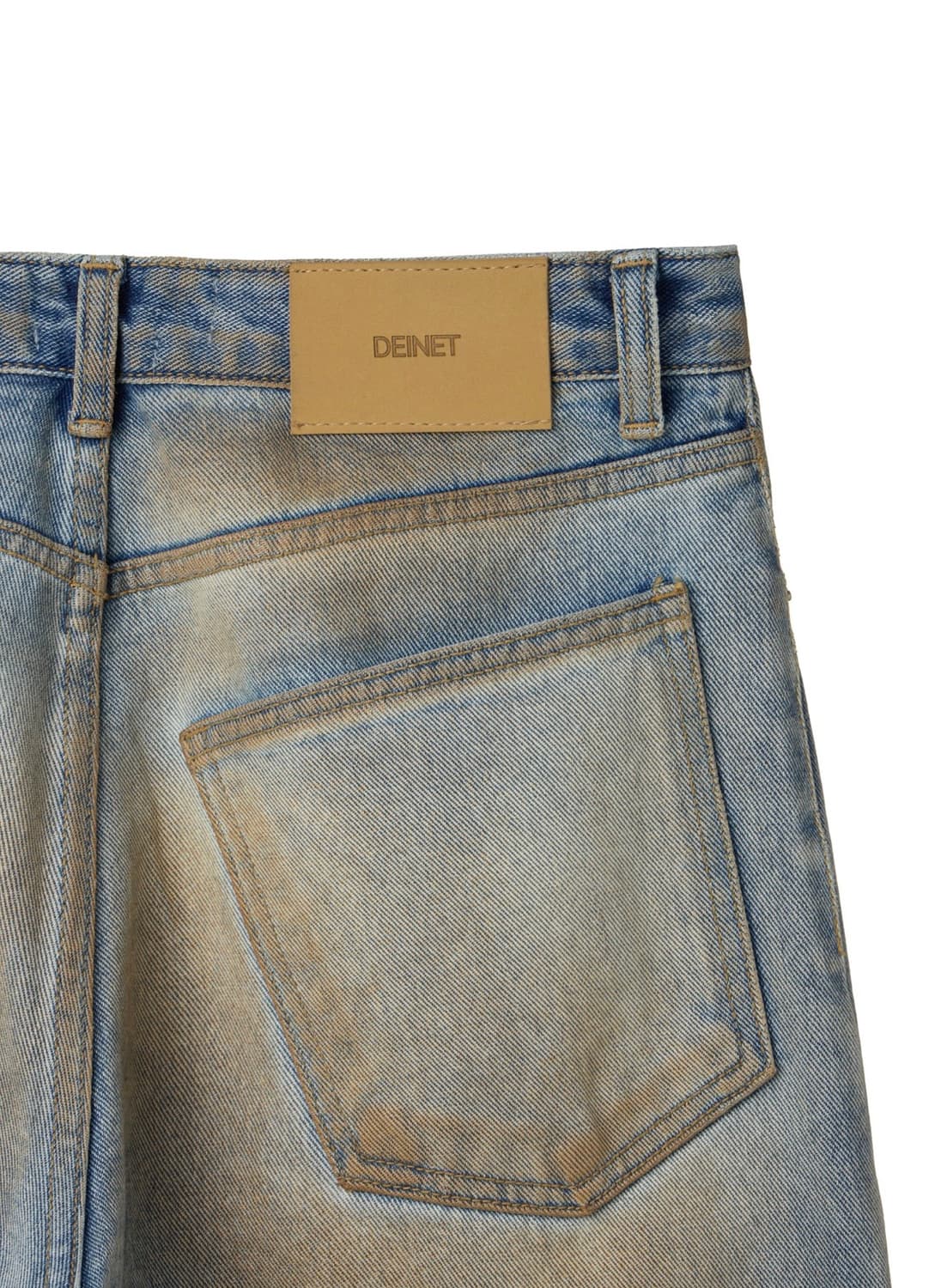 Deinet 다이닛 YELLOW BRUSH DENIM IN BLUE 상품이미지4