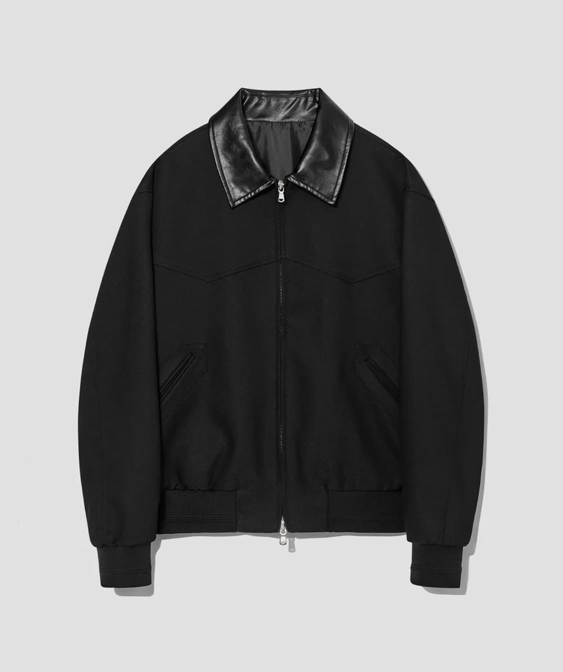 Hexagon Welt Blouson (Black) 상품이미지1