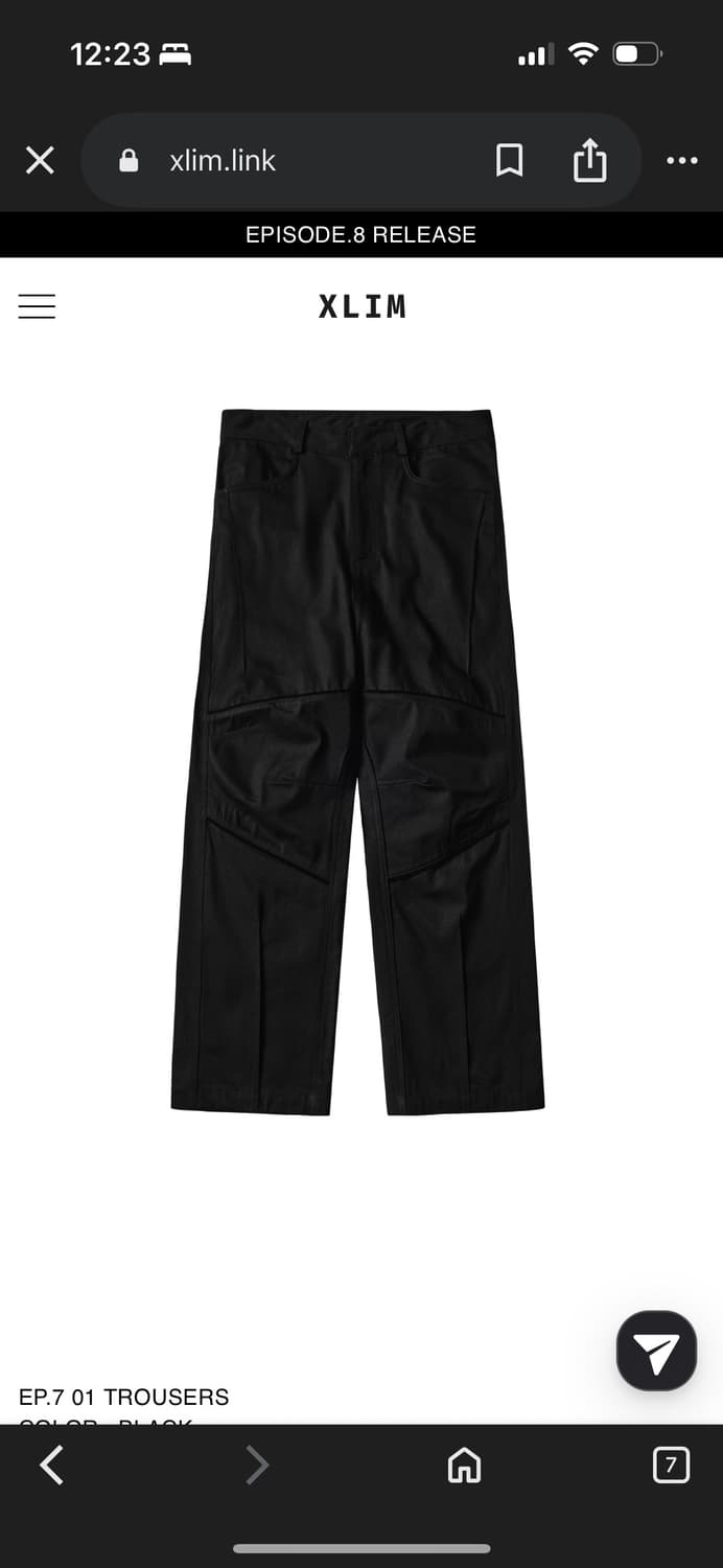 [s]Xlim ep7 01 trousers  상품이미지1