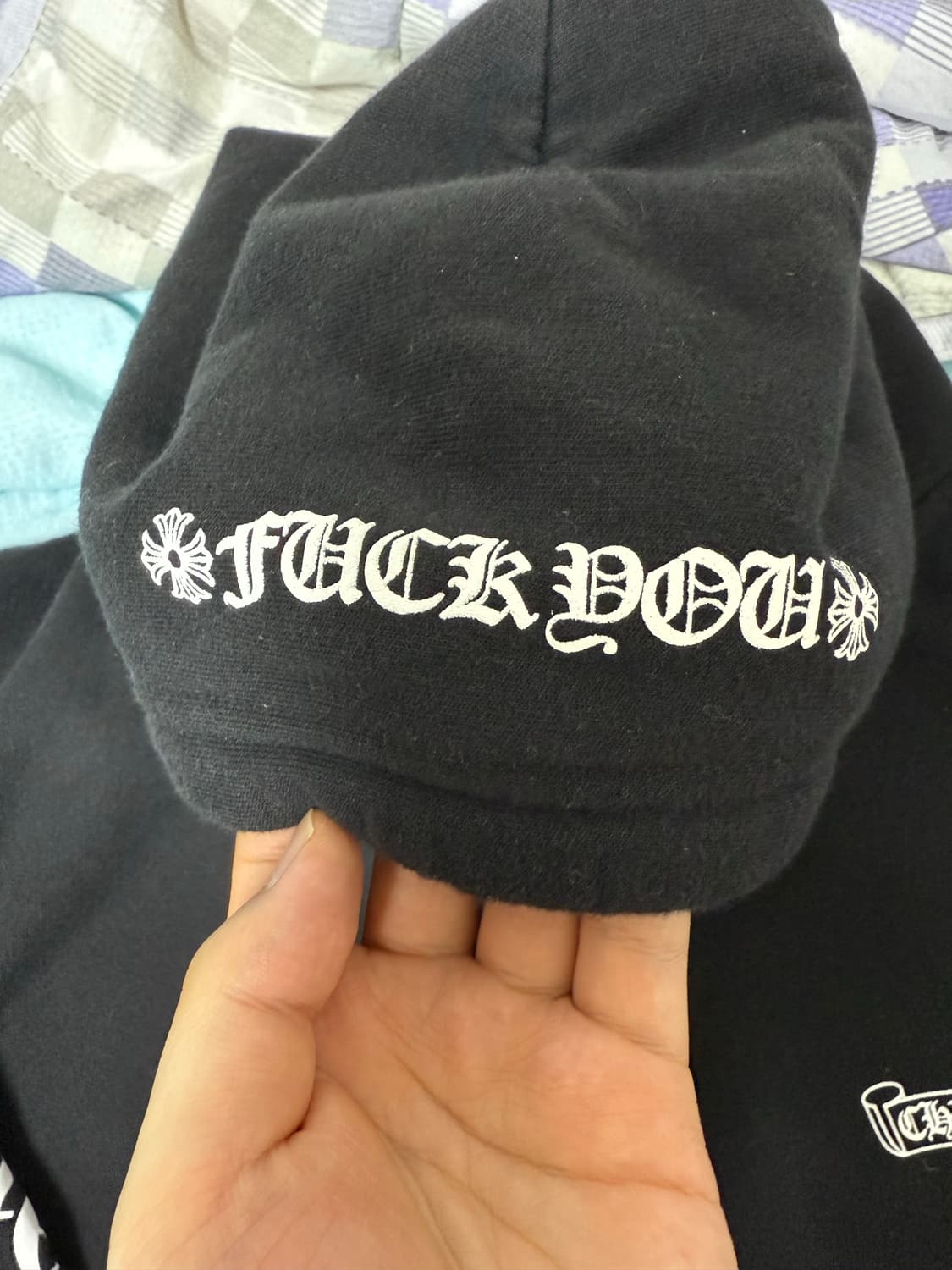 [M]크롬하츠퍽유스크롤 플리스 후드집업 상품이미지2