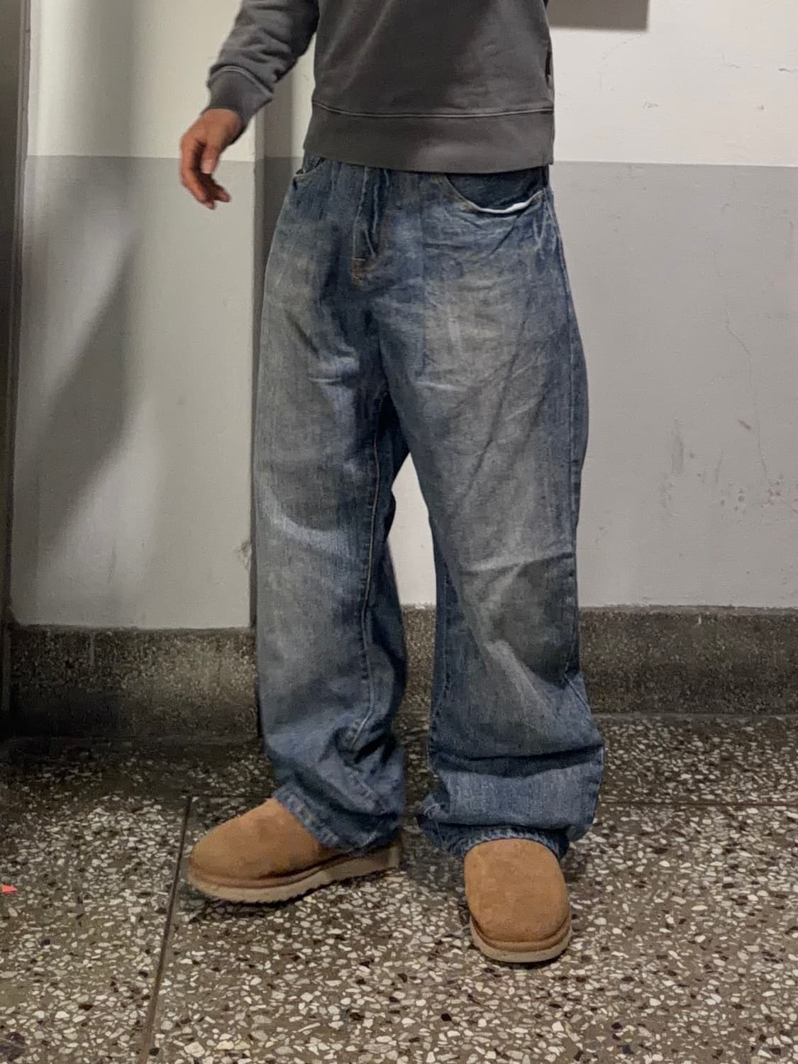 빈티지 자수 힙합팬츠 상품이미지3