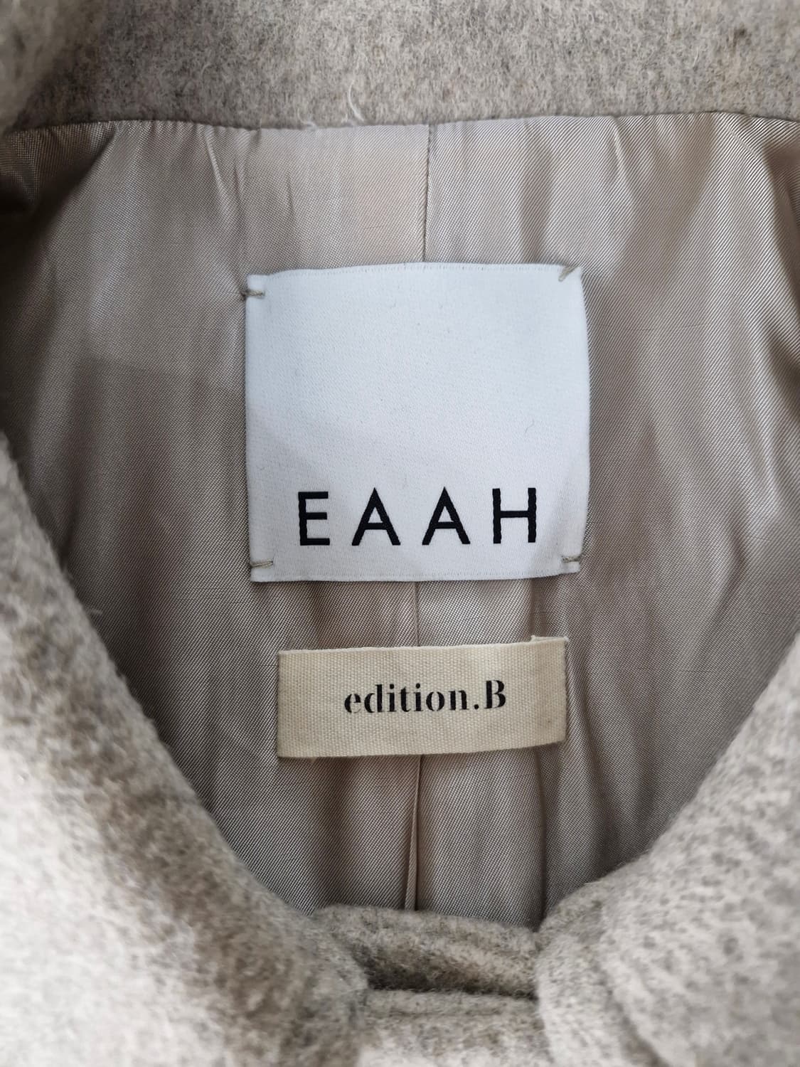 이아 EAAH x edition.b 울 숏코트_S 상품이미지5
