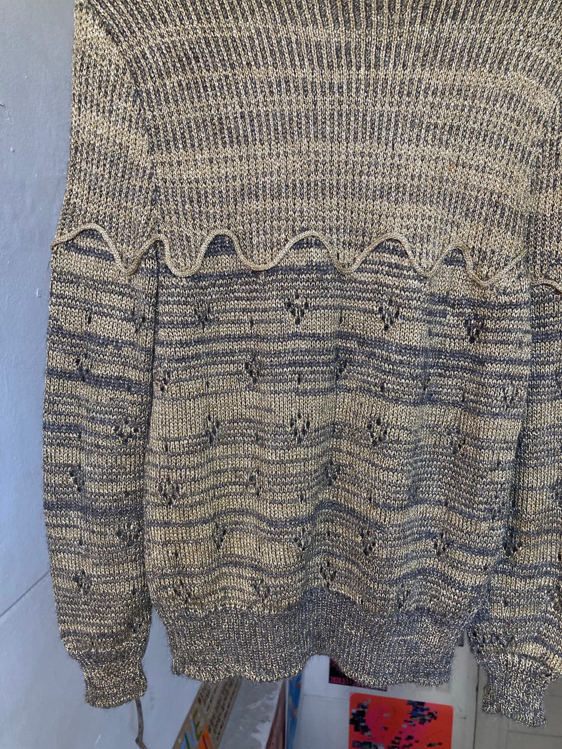 Golden 글리터 에스닉 니트 상품이미지6