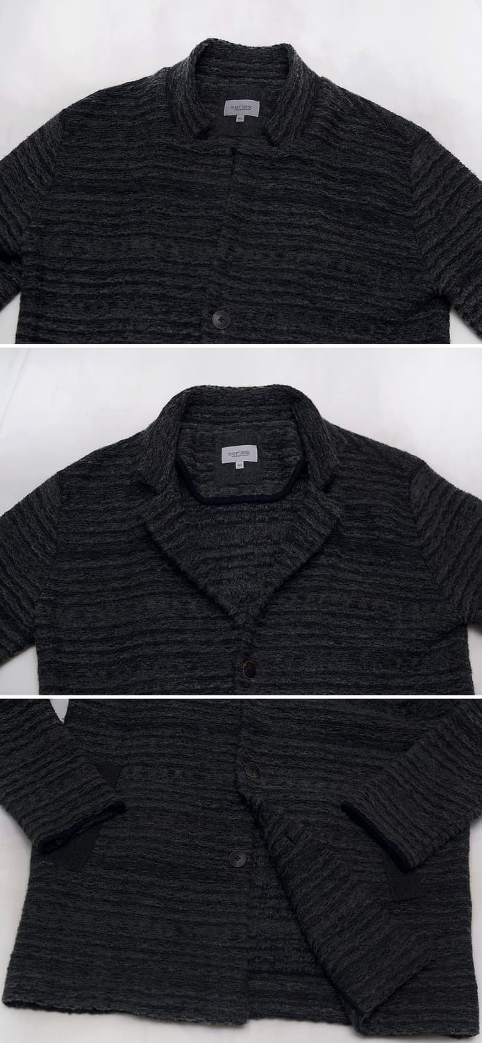 시리즈 (series) 부클 트위드 니트 가디건 롱자켓 (100-105) 상품이미지4